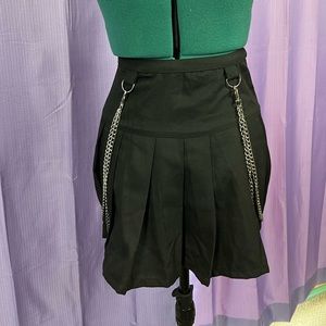 Hot Topic Black Double Chain Skirt